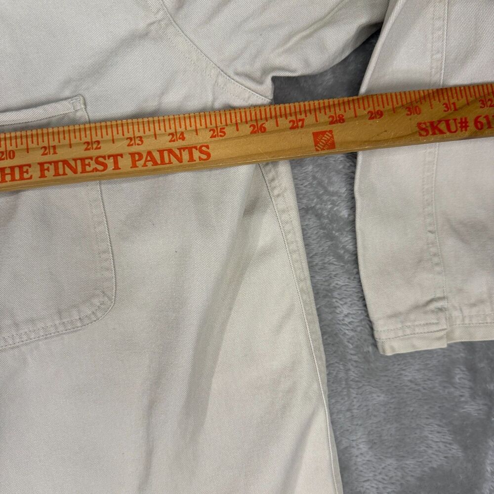 VTG Orvis Jacket Blazer Mens XXL Ivory Zambezi Fishing Elbow Patches Pockets 90s - Picture 6 of 12